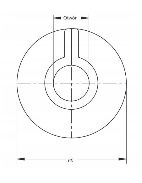 BONOMINI ROZETA BIAŁA ZATRZASKOWA 24MM 3/4 9940D3/4B0 /10 szt w opakowaniu/