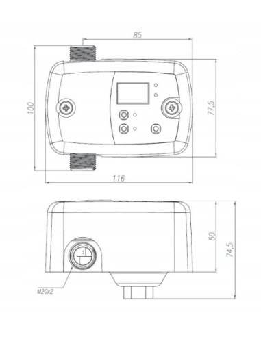 Switchmatic 1 230V Wyłącznik ciśnienia+suchobieg