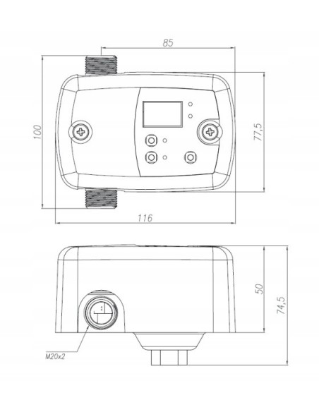 Switchmatic 1 230V Wyłącznik ciśnienia+suchobieg