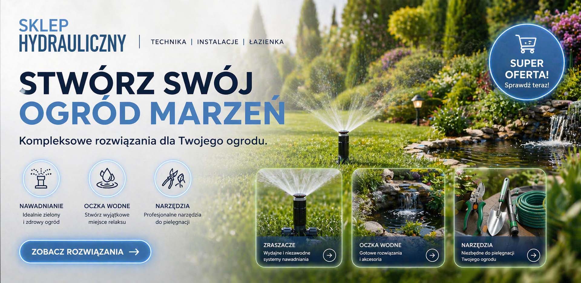 Nawadnianie oraz nadzędzia ogrodnicze